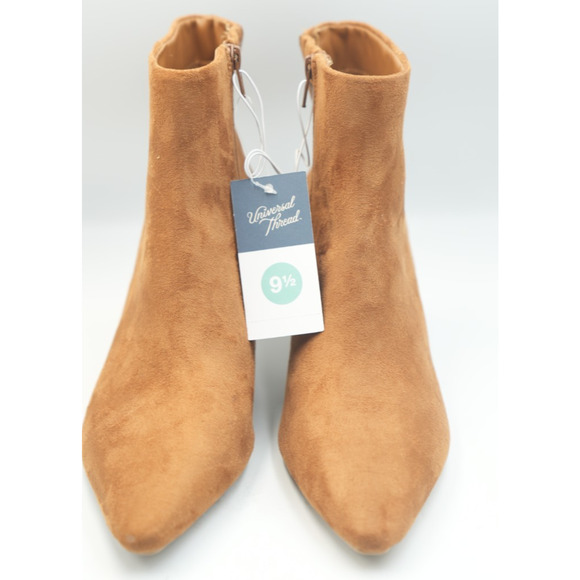 Universal Thread Suede Ankle Boots – Size 9½ – Zip Closure, Pointed Toe - Picture 1 of 8